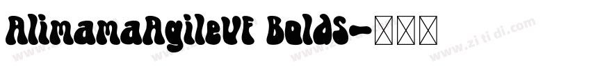 AlimamaAgileVF BoldS字体转换